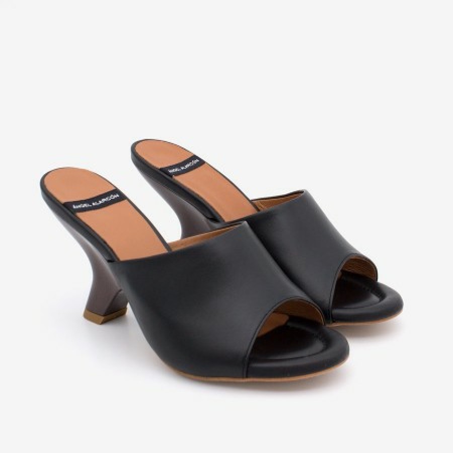 ANGEL ALARCON Kady - Raffia Mule With A Design Heel | Spring - Summer - Ss